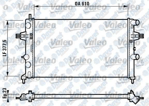 VALEO 732551 Su Radyatoru Astra G
